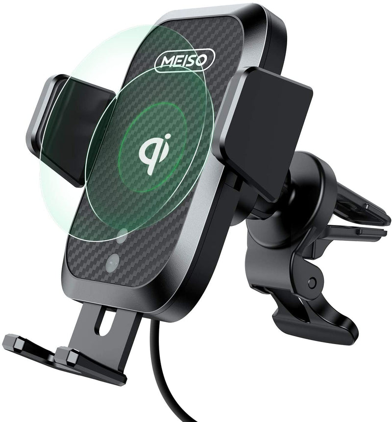 MEISO Car Mount Wireless Charger, Auto Sense Phone Holder