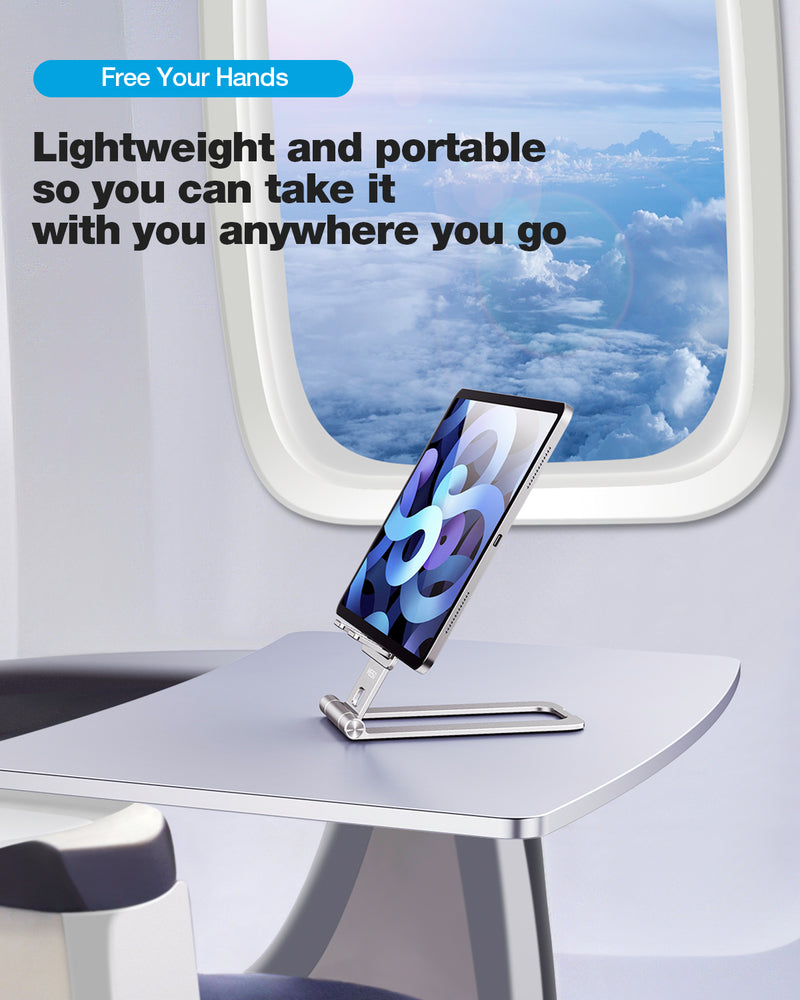 MEISO Adjustable Cell Phone Stand, Fully Foldable Phone Holder for Desk